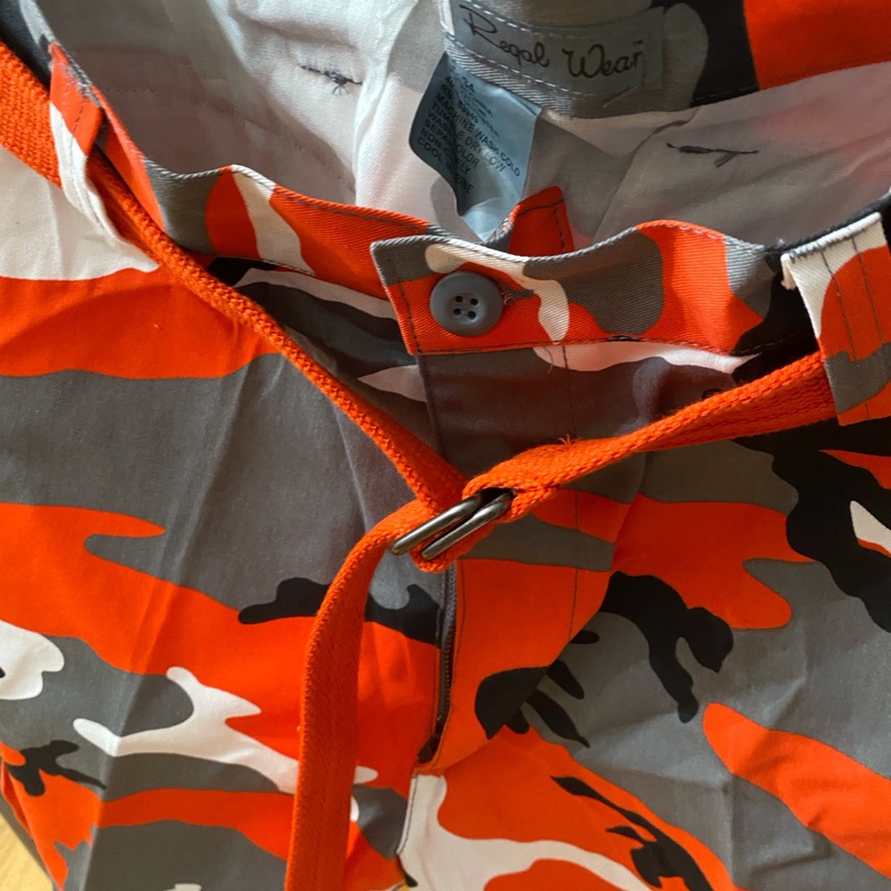 Orange- #camouflage Cargo Shorts